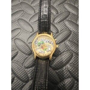 Ultra Rare Vintage Armitron Musical Quartz Watch Marvin The Martian Gold Face